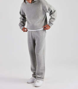 Conjunto Deportivo Personalizado de Marca con MOQ Bajo para Hombre, Sudadera con Capucha Extra Grande y Pantalones Jogger, Conjunto de 2 Piezas para Correr, Traje Deportivo - Product Image 4