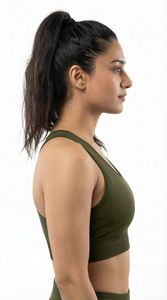 Soutien-gorge de sport classique à maintien élevé pour femmes, olive, sans couture, compression, gym, fitness, yoga, vêtements de sport, OEM personnalisé - Product Image 4