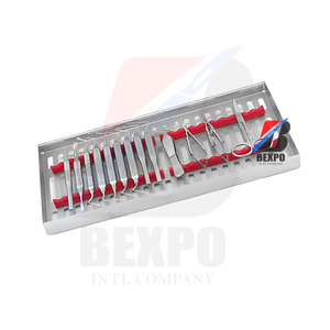 Kit endodontique dentaire à usage professionnel 13 pièces avec outils manuels pour instruments chirurgicaux à cassette - Product Image 1