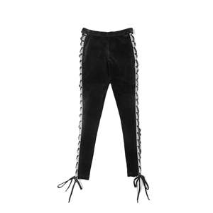 Collant en velours à lacets [575742-04] Motif uni, élastique, confortable et élégant - Product Image 1