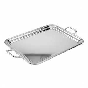 Bandeja de Servicio de Primera Calidad con Asa, Bandeja de Acero Inoxidable Apta para Lavavajillas, Platos para Cocina, Bodas y Restaurantes - Product Image 4
