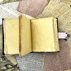 Leather Journal Handmade Celtic Green Man Design Notebook Sketchbook with Wood Free Vintage Deckle Paper - Product Image 5