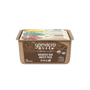 GoMacro Macrobar Organic Vegan <b>Protein</b> Bars, Breakfast Variety Pack, 12 Count - Product Image 3
