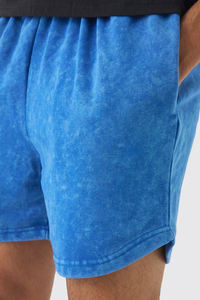 OEM/ODM Vente à Chaud Streetwear Design Patchs personnalisés avec lettres Short court lavé à l'acide brodé - Product Image 6