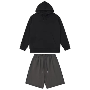 2026 Custom <b>Men's</b> Winter Track Jacket and <b>Short</b> Set <b>Zip</b> up Lightweight Hoodie Plus Size High Quality - Product Image 6