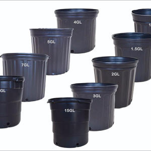 Nursery Plastic Pot 15 Gallons Planting Pot Gardens Flower Pots