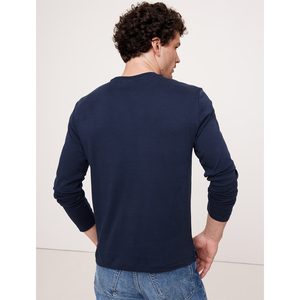 Camiseta con Logotipo Personalizado al por Mayor, Camiseta de Algodón para Hombre, Manga Larga, Felpa Francesa, 100% Algodón, Unisex, Elegante, Lisa, Vintage - Product Image 4