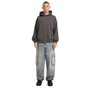 Sweat à capuche oversize en molleton épais 100% coton de qualité supérieure pour homme, logo personnalisé, streetwear, sweat à capuche uni pour homme - Product Image 1