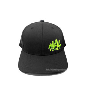 Sombreros de camionero de 6 paneles con logotipo bordado personalizado OEM, sombrero en blanco de estilo, sombreros de camionero negros con parte trasera de malla, gorras deportivas - Product Image 2