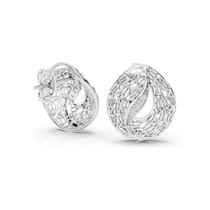 Boucles d'oreilles de créateur en diamant de laboratoire 0,06 CT pour femmes, clarté VVS-VS EF, or 18 carats, 14 carats, 10 carats et argent 925, rose, jaune, blanc - Product Image 4