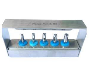 Juego de punzones de tejido para implantes dentales, juego de 5 herramientas de implantes dentales quirúrgicos chapadas en oro, fabricadas en Pakistán por Zarnab Surgical - Product Image 3