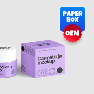 Caja de papel cosmética para el cuidado de la piel OEM de gama alta con impresión totalmente personalizada y opción de inserción - Product Image 1