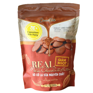Ventes chaudes, livraison rapide, excellente qualité, chocolat pur, OEM/ODM, HALAL, véritable chocolat au lait, forme de bouton, 40% de cacao, pour la boulangerie - Product Image 1