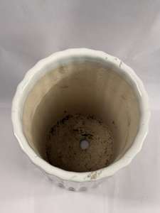 Ceramic White Planter with Drainage Hole Nordic Style Eco-Friendly Home & Garden Use 1-2L Capacity - Product Image 3