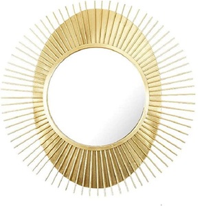 Espejo de pared de Metal dorado hecho a mano, personalizado, para oficina, dormitorio, sala de estar, puerta de entrada, decoración de pared - Product Image 6