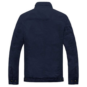 เสื้อแจ็กเก็ตผ้าใบบุนิ่มสำหรับผู้ชายกันน้ำมีซิปปิดระบายอากาศได้ดีครึ่ง - Product Image 2