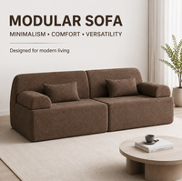 Canapé modulaire en forme de L moderne à trois places, tissu, coussins confortables, pieds en acier inoxydable, design personnalisable, luxe