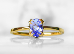 Top Multi Couleur Hydro Quartz 15MM Environ Rectangle Forme Prong Ensemble À La Main En Argent Sterling Plaqué Or Bague Pour Anniversaire - Product Image 5