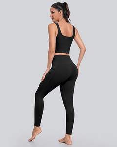 Women's High Waist Seamless <b>Polyester</b> Spandex Fitness <b>Legging</b> Quick Dry Breathable Knitted Activewear Custom Logo Casual Workout - Product Image 6