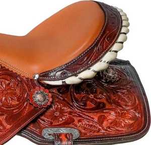 Selle Western de haute qualité fabriquée à la main, parfaite pour l'équitation sur sentier et au ranch avec cuir durable - Product Image 5