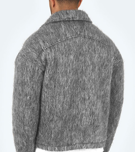 Vestes d'université pour hommes de haute qualité élégantes hiver vente en gros fabricants personnalisés coton travail grande taille décontracté tissé - Product Image 6