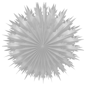 Abanico de Papel con Diseño de Copo de Nieve de 24 Pulgadas, Decoración Ecológica para Colgar en la Pared, Ideal para Fiestas de Cumpleaños - Product Image 1
