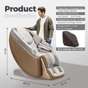 Silla de Masajes Confortable con Detección de Salud, Sistema de Doble Núcleo, Riel Flexible, Programas de Grado Superior, Controles por APP y Control por Voz - Product Image 2