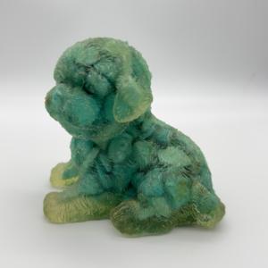 Hermosa Estatua de Perro Tallada en Turquesa Natural, Hecha a Mano, Decoración Feng Shui para el Hogar, Regalo Coleccionable - Product Image 5