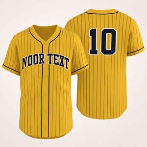 Maillot de baseball personnalisé Maillot de softball pour hommes de club de broderie unie vierge Maillot de baseball de vente en gros - Product Image 4