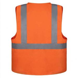 Chaleco de seguridad de prensa de alta visibilidad con logotipo de cremallera Ropa DE TRABAJO personalizada Chaleco DE SEGURIDAD reflectante - Product Image 2