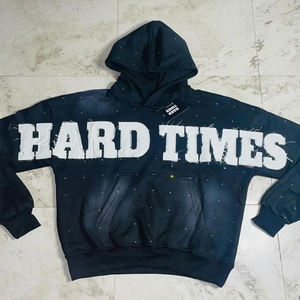 Venta al por mayor de sudaderas con capucha personalizadas de gran tamaño para Hombre Sudaderas con capucha de espuma de impresión Logo Unisex sudaderas con capucha de peso pesado - Product Image 1