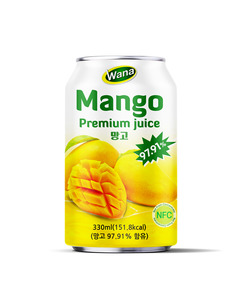 Jus de mangue stérilisé de qualité supérieure de 330mL, sain, naturel, prêt à boire, étiquette privée OEM, échantillon gratuit offert - Product Image 1