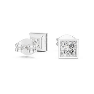 0.880 CT <b>Princess</b> Cut Lab Grown CVD HPHT Diamond Earrings Luxury Fine <b>Jewelry</b> Wholesale and Retail Collection Buyers - Product Image 3