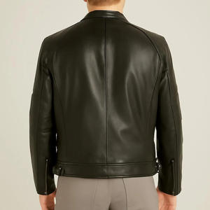 เสื้อแจ็คเก็ตหนังวัวแท้สำหรับผู้ชาย ระบายอากาศได้ดี น้ำหนักเบา แฟชั่นทันสมัย ขายดี - Product Image 3