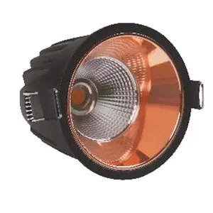 7W,12W Deko Cob Roségold, Schwarz, Silber, Chrom Moderner Stil Dimm bares Hotel Shop Home Cob Einbau-LED-Scheinwerfer