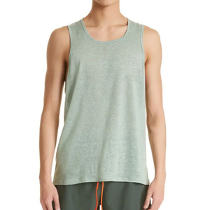 Wholesale Price Custom Logo Exercise Gym Tank Top Bodybuilding 100% Cotton <b>Men's</b> <b>Vest</b> Sports Tank Top <b>Stringer</b> - Product Image 2