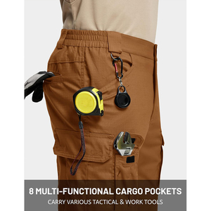 Nouveaux pantalons tactiques en softshell doublés de polaire pour la randonnée hivernale, imperméables, coupe-vent, respirants, taille haute, prix de gros personnalisé - Product Image 3