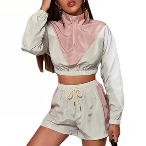 Chaqueta y pantalones cortos cortavientos bordados más vendidos por encima de la rodilla que ofrecen servicios ODM - Product Image 6