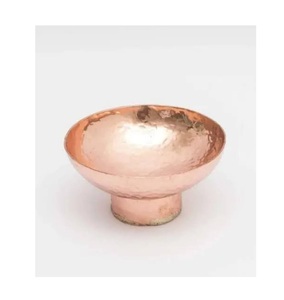 Tendance Design Vaisselle Bol De Service Alimentaire Martelé Élégant Qualité Bol En Cuivre Forme Ronde Accessoires De Cuisine Bol En Cuivre - Product Image 1