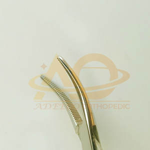 Pinzas Hemostáticas Halsted para Mosquitos, Curvas, de Acero Inoxidable, Manuales, 12 cm, Instrumentos Quirúrgicos, 5 Piezas - Product Image 5