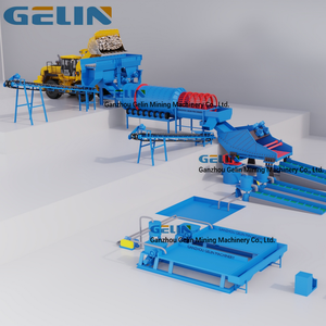 ציוד שטיפה נייד מסוג תוף לכריית זהב ויהלומים בקצב של 200 טון לשעה, מתקן טרומל נייד לשטיפה, מתקן לעיבוד חול אלוביאלי - Product Image 4