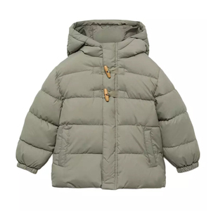 Giacca Imbottita per Bambini di Alta Qualità Personalizzata con Colletto Rovesciato, Cerniera Ricamata, Cappotto Invernale Medio Spesso per Ragazzi e Ragazze - Product Image 1