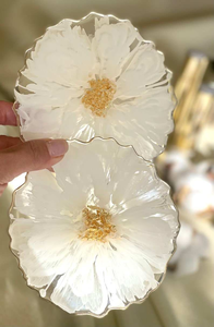 Sous-verres en corne de buffle naturelle de haute qualité, style carré et rond, sous-verres en résine absorbant l'eau avec un look unique - Product Image 2