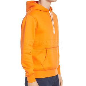 Sudadera con Capucha Unisex Naranja, Corte Regular, 100% Algodón, Felpa Francesa, Diseño Casual con Bolsillo, Ecológica, Transpirable, Ropa de Invierno - Product Image 4