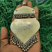 925 Sterling Silver Antique Pendentif Vintage Lord Ganesh Gaufrage Traditionnel Indien Oxydé Ethnique Bijoux pour Cadeau