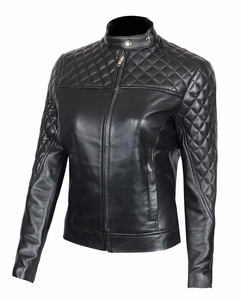 Chaqueta de Cuero Genuino en Promoción, Nueva Moda de Primavera, Chaquetas de Cordero para Mujer, Diseño de Cuero, Chaqueta de Mujer con Bordado Moderno - Product Image 1