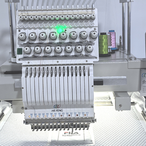 เครื่องปักคอมพิวเตอร์ Hefeng แบบหัวเดียว 15 เข็ม สำหรับปักหมวก เสื้อยืด งานปักแบบเรียบ เหมาะสำหรับธุรกิจขนาดเล็ก - Product Image 3
