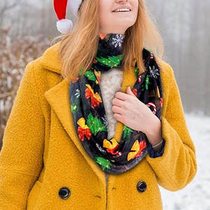 Bufandas Navideñas Estampadas de Alta Calidad para Mujer, Diseño Elegante y Moderno, Bufanda de Invierno para Navidad - Product Image 6