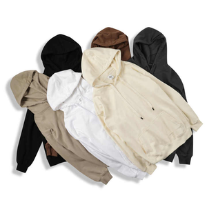 Sweat-shirt à capuche en polaire 100% polyester pour homme, couleur unie, logo personnalisé imprimé sur le devant, coupe ample, streetwear décontracté, vêtements d'hiver - Product Image 2