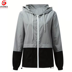 Chaqueta Cortavientos Impermeable de Invierno para Mujer, Talla Grande, con Cremallera, Diseño Personalizado, Tejido de Nailon/Poliéster, de la Mejor Calidad - Product Image 1